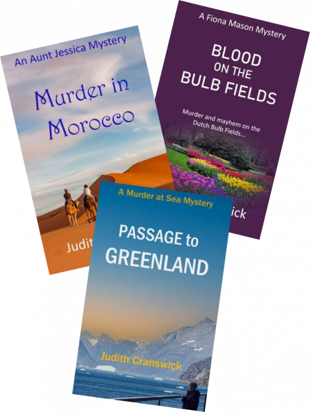 Photograph of three books by Judith Cranswick