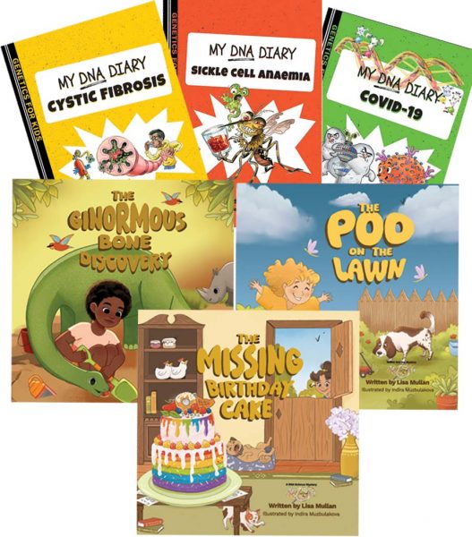 A selection of books by Lisa Mullan