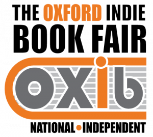 A poster advertising the Oxford Indie Book Fair, Oxib